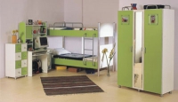 Детска стая в зелено